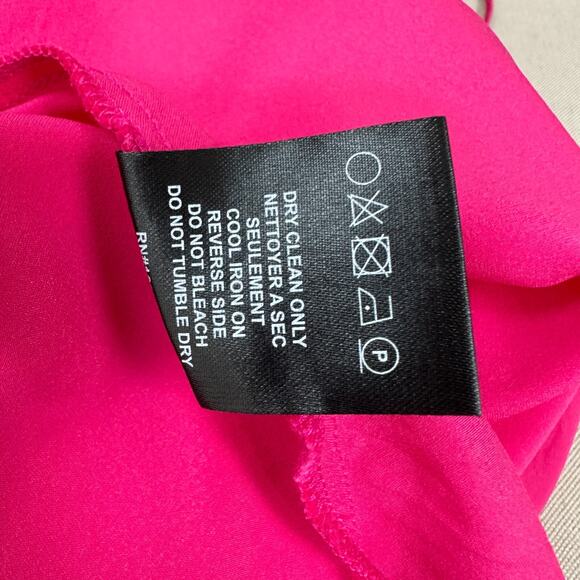 SER.O.YA Leah Silk Slip Dress Pink Mini Deep V Open Back Party Stretch Small NWT - Picture 14 of 14